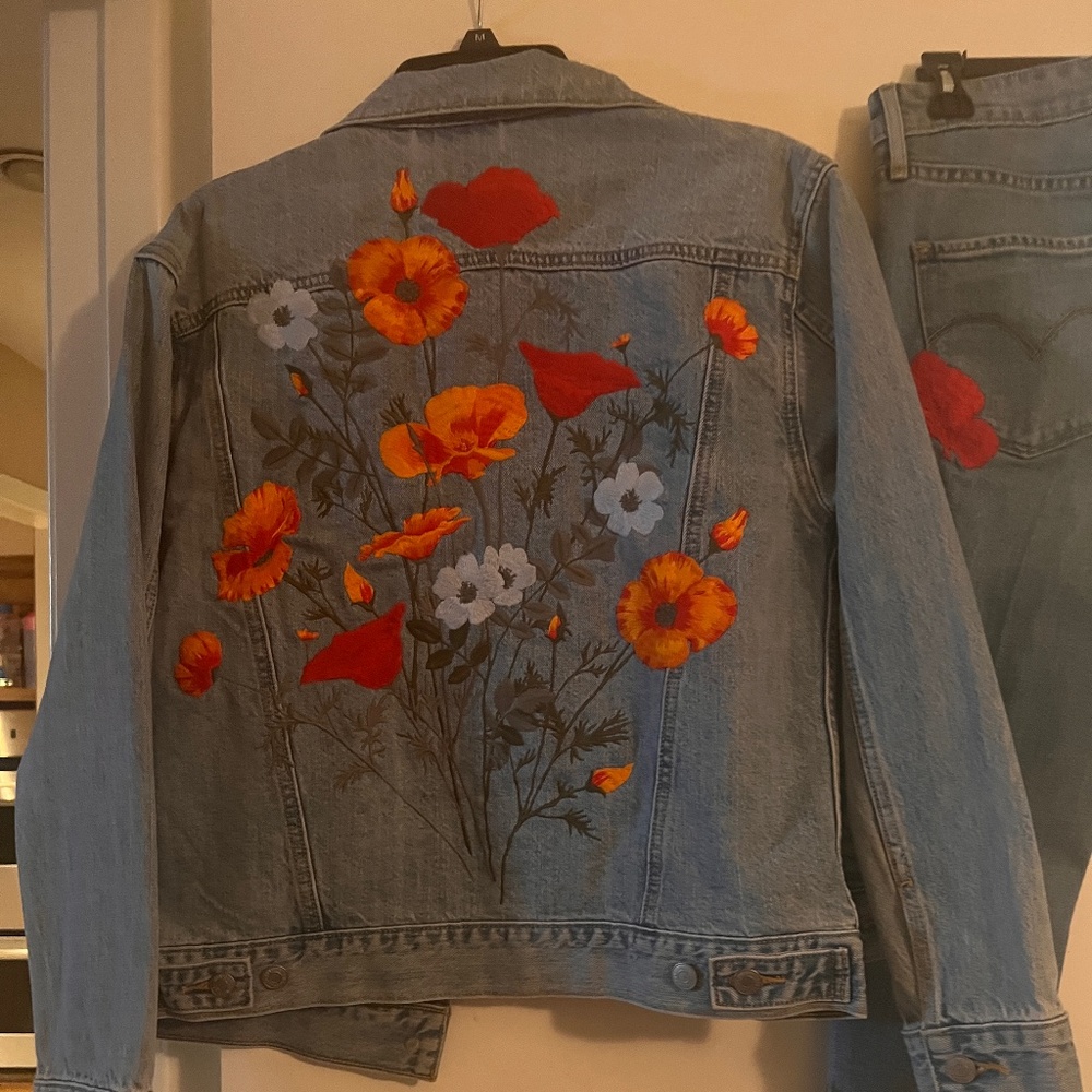 Levi’s jean jacket & matching jeans